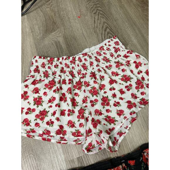 Forever 21 Women's Floral High Waist Shorts Multicolor Size S & M Casual‎ - Picture 4 of 10